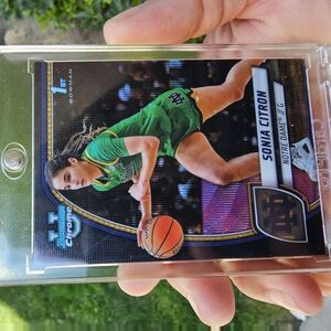 2024-25 Bowman Chrome U Sonia Citron #64 1st Bowman Notre Dame Black Border